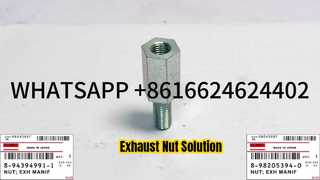 هيتاشي ZX330 ZX350 ZX500 8-94394991-1 8-98205394-0 ايسوزو 6HK1 العادم المنوع الجوز 0-911 قطع الغيار