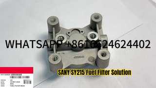 ]SANY SY215 HYUNDAI R215 4990848 قاعدة فلتر وقود الحفارة لمحرك CUMMIN S 6BT