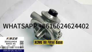 860514454 XCMG XE210 XE215 قاعدة فلتر زيت الحفارات كمنتج عالي الجودة من KBZE OEM