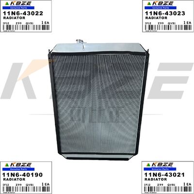 11N6-40190 11N6-43021 KBZE BRAND 11N6-43022 11N6-43023 RADIATOR ASSY FOR HYUNDAI R210-7 R220-7 R225-7 EXCAVATOR FITS CUMMINS 6BT ENGINE