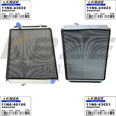 11N6-40190 11N6-43021 KBZE BRAND 11N6-43022 11N6-43023 RADIATOR ASSY FOR HYUNDAI R210-7 R220-7 R225-7 EXCAVATOR FITS CUMMINS 6BT ENGINE
