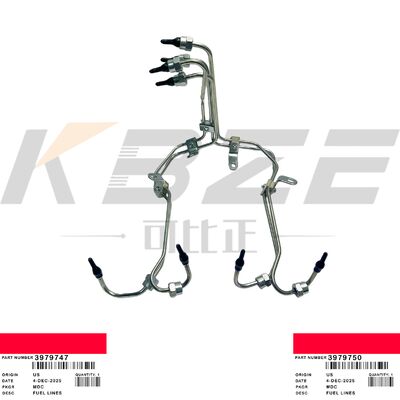3936011 3936012 KBZE BRAND 3979747 3979750 FUEL LINES ASSY 3936013 3936014 FITS CUMMINS 4BT3.9 DIESEL ENGINE