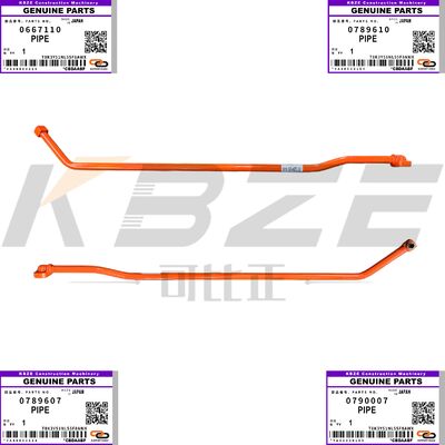 KBZE 0789607 0790007 BUCKET CYLINDER PIPE FOR HITACHI 0667110 0789610 ZAX120 ZAX130 ZAX135 ZAX200 ZAX210 ZAX225 ZAX250 ZAX330
