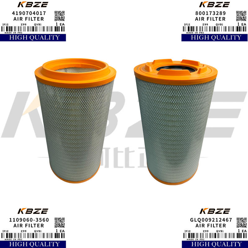 KBZE 160602020020A 1109060-3560 SANY LGMG XCMG ZOOMLION AIR FILTER MINING TRUCK SKT90S SKT105S SKT115S CMT86 CMT96 CMT106 XG90G XG105G