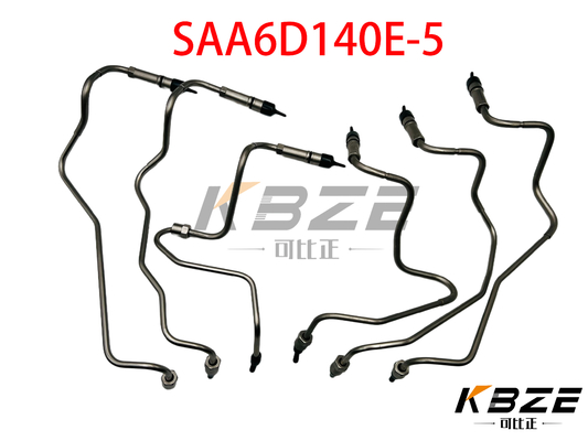 SAA6D140E-5 محرك ضغط مرتفع حقن الوقود مجموعة أنابيب لكماتسو الحفر