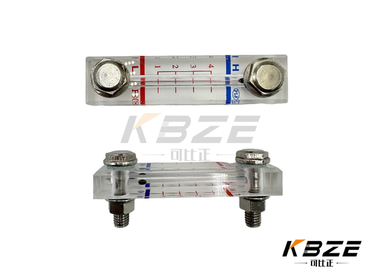F80MMΦ حفرة مقياس مستوى الزيت الهيدروليكي / مؤشر مستوى الزيت استبدال للحفرة EX30 E301.5 HD380