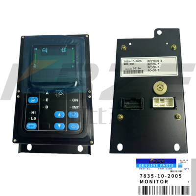 كوماتسو PC200-7 شاشة 7835-10-2005 OEM ABS أسود للحفر