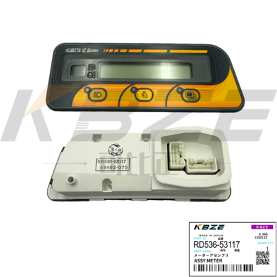 شاشة تجميع حفارة كوبوتا صغيرة RD536-53113 OEM أسود ABS