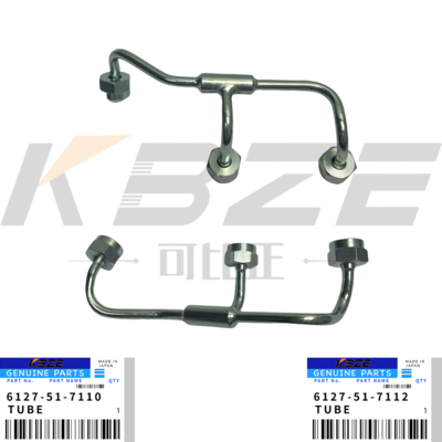 6127-51-7110 6127-51-7112 KOMATSU S6D155-4 أنبوب زيت عمود الكامات لمحركات الآلات