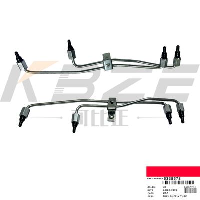 KBZE BRAND 5338578 أنبوب إمداد الوقود يناسب CUM MINS ISL9.5 QSL9.3 QSC8.3 حفارة المحرك